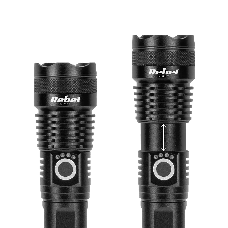 Lanterna LED Rebel 10 W zoom 1000 lm IP65 USB-C
