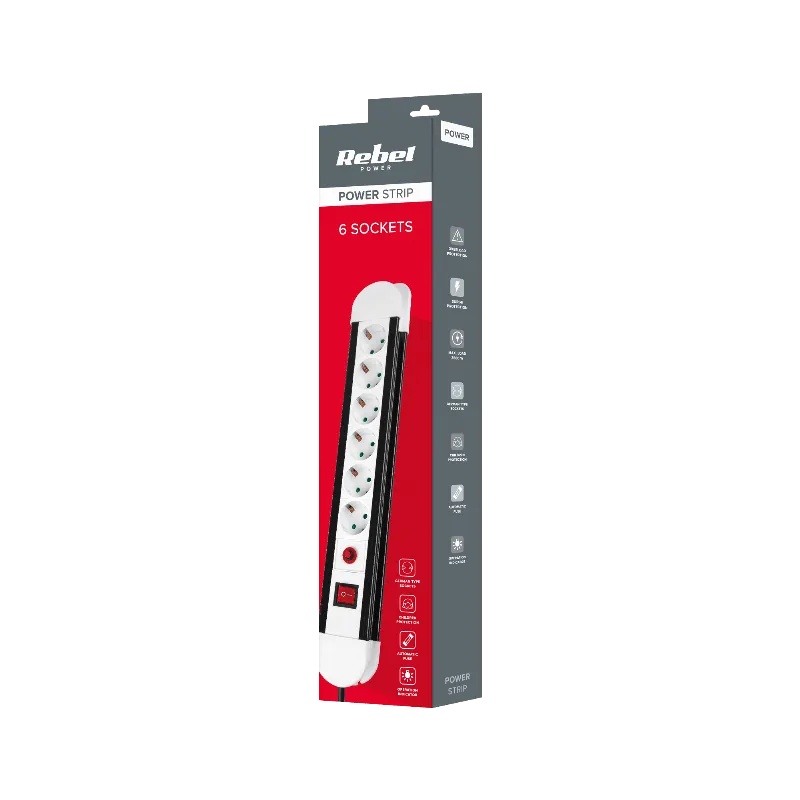 Prelungitor 3X 1.5 MM2 16A 6 Cai 5M Rebel