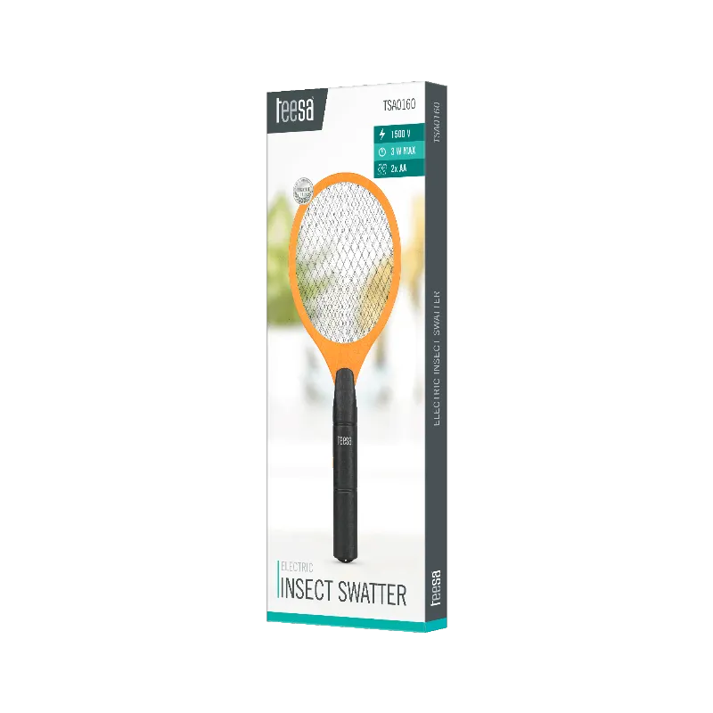 Racheta electrica pentru insecte Teesa, portocalie
