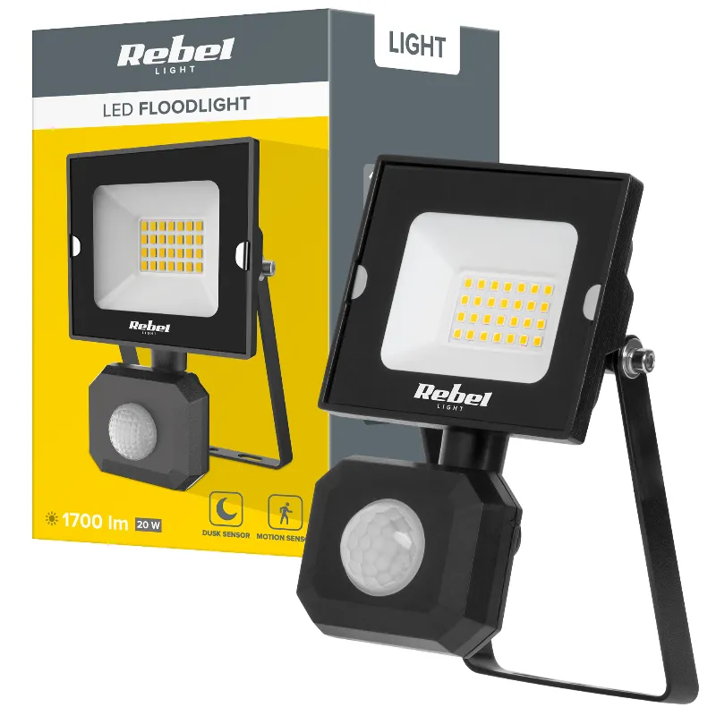 Reflector 20W cu Senzor de Miscare 6500K 230V Rebel