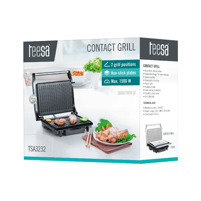 Grill Electric 1500W Panini Teesa