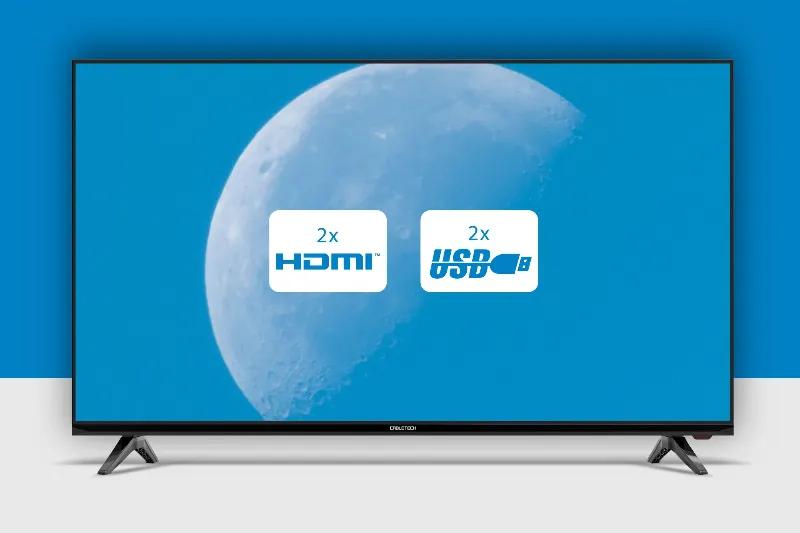 TV Full HD 40 Inch 102CM H.265 Hevc Cabletech
