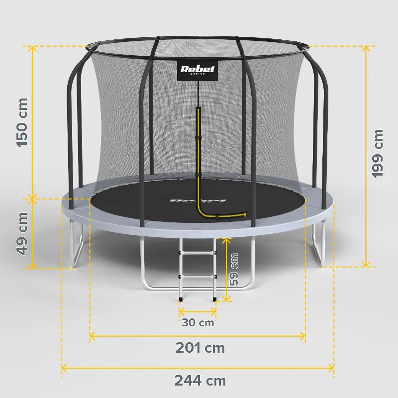 Trambulina 8FT 244CM Rebel Active