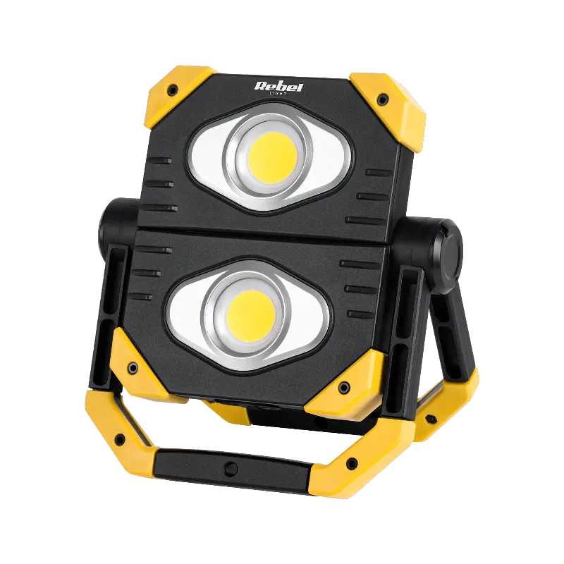 Reflector LED 2X 9.5W COB Acu 3.7V 5AH Rebel