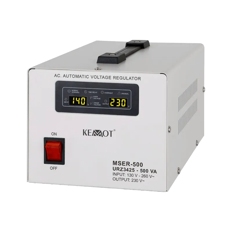 Stabilizator automat de tensiune Kemot MSER-500, 500 VA, servomotor