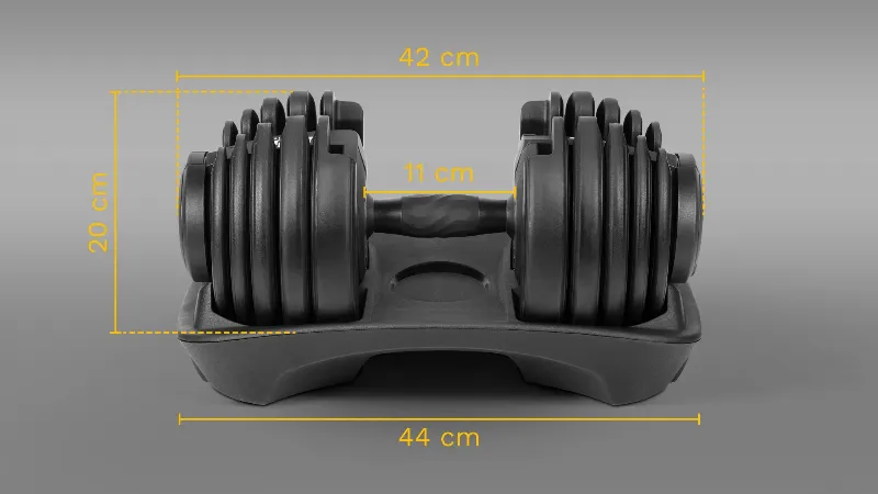 Gantera din Fonta Reglabila Automata 24 KG Rebel Active