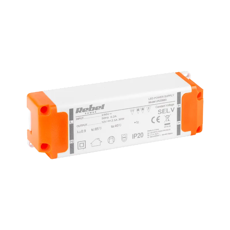 Sursa de alimentare pentru banda LED 12V 2,5A Rebel