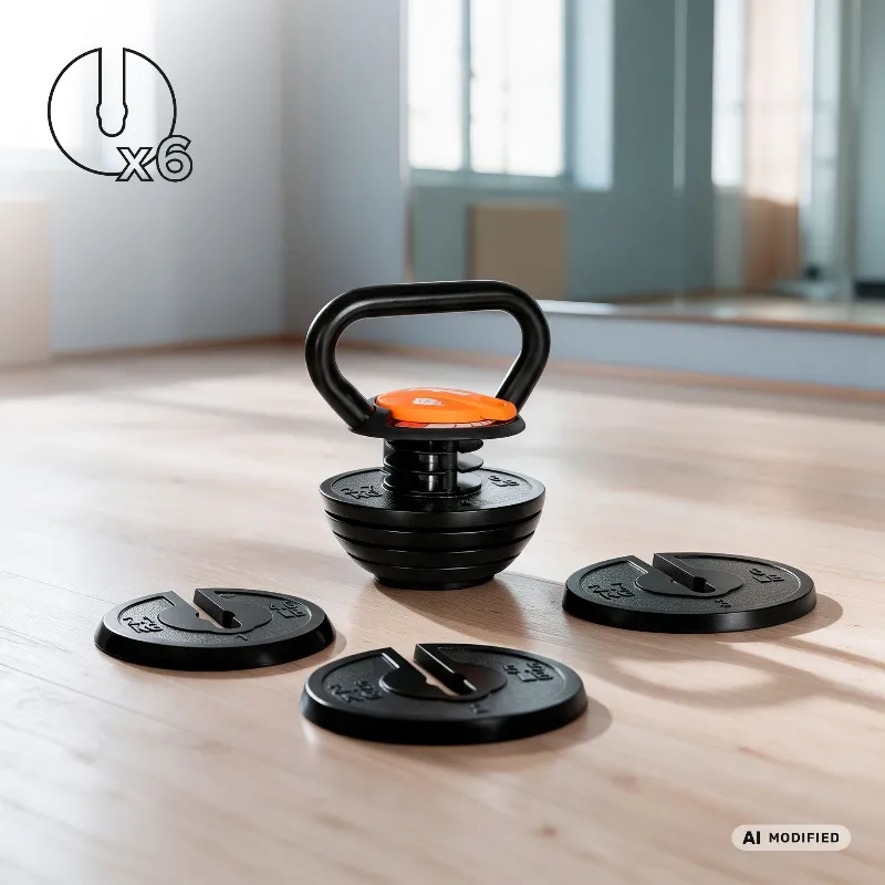 Kettle Bell Ajustabil 6 Talere 3.5-18KG Rebel Active