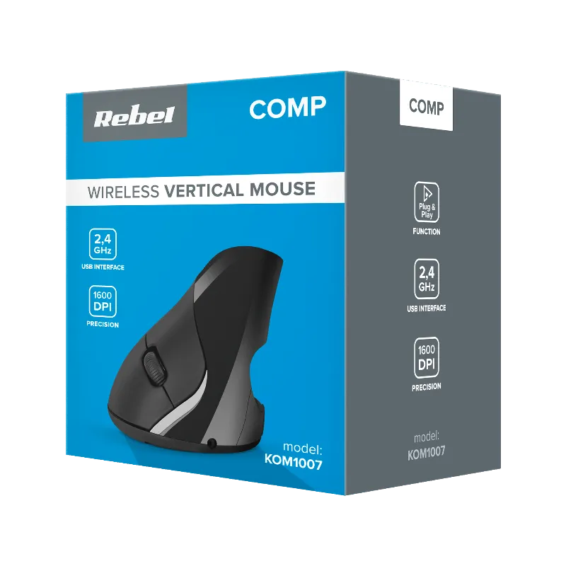 Mouse Vertical Wireless WM500 Rebel