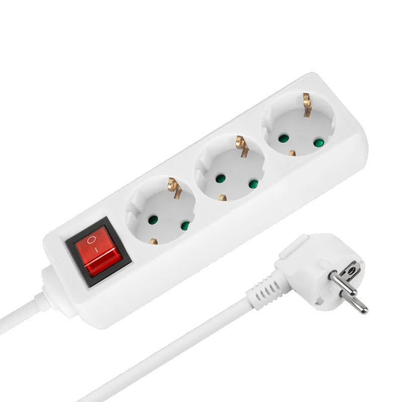 Prelungitor 3 Prize cu Intrerupator 3X1.0MM 1.5M Rebel