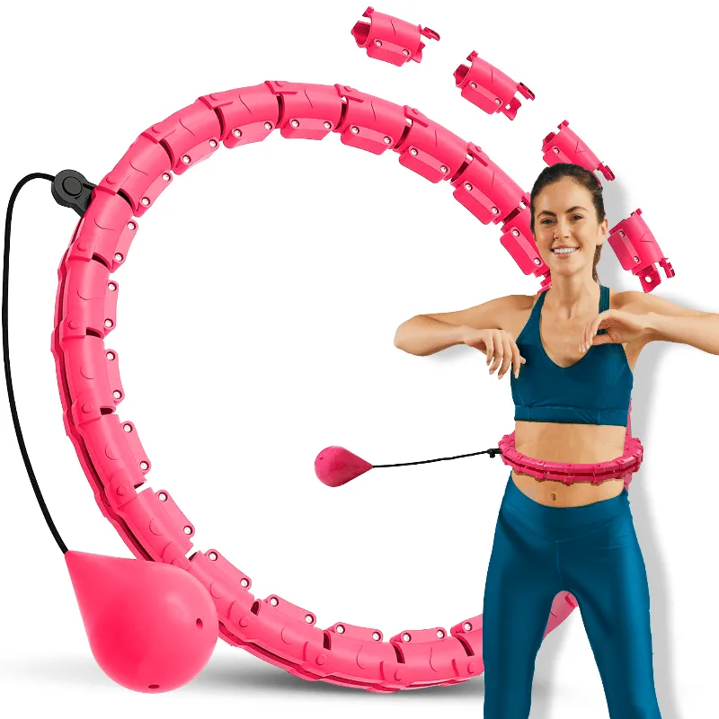 Cerc Fitness Smart Hula Hop 50 CM Roz Rebel Active
