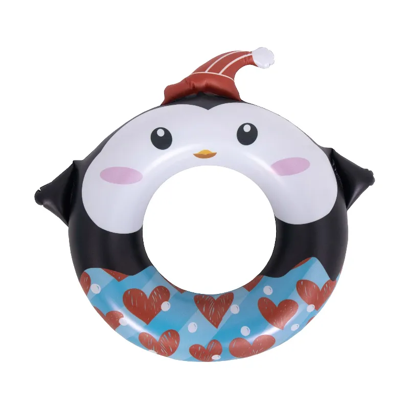Colac gonflabil pentru piscina SunClub, model pinguin, 60 cm