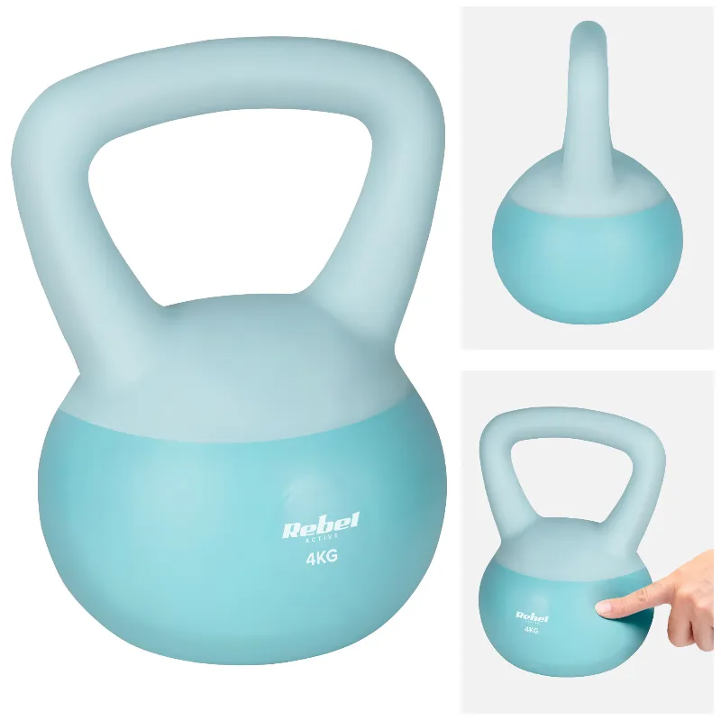 Kettlebell Vinil 4 KG Rebel Active