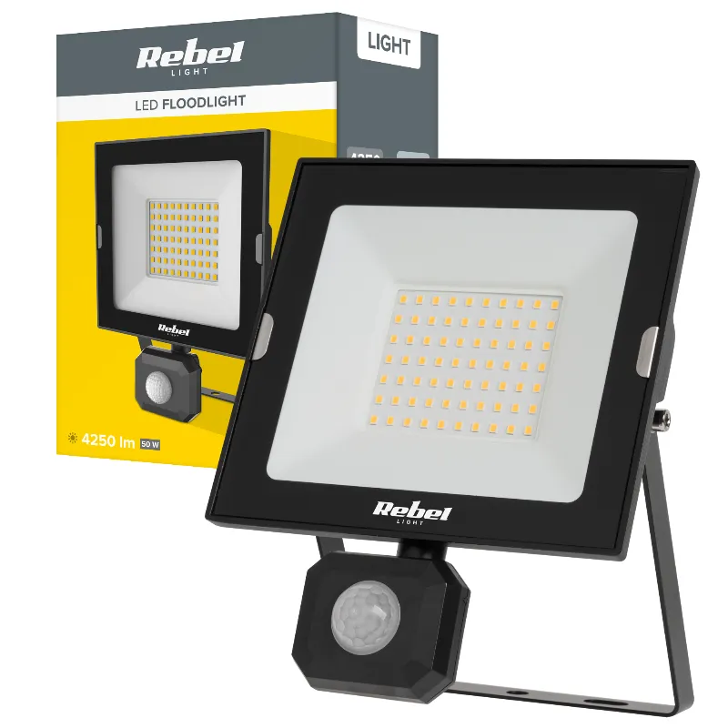 Reflector LED 50W 4000K cu Senzor 230V Rebel