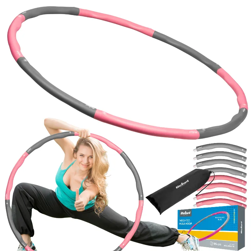 Cerc Fitness Hula Hop 95 CM Roz Rebel Active