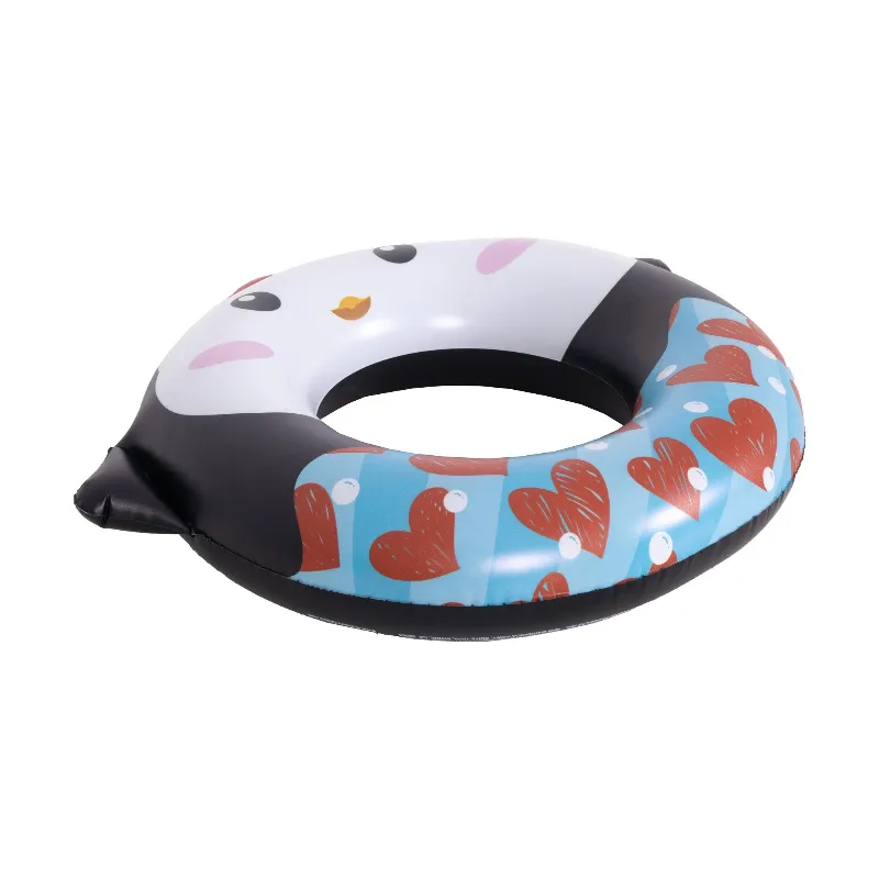 Colac gonflabil pentru piscina SunClub, model pinguin, 60 cm