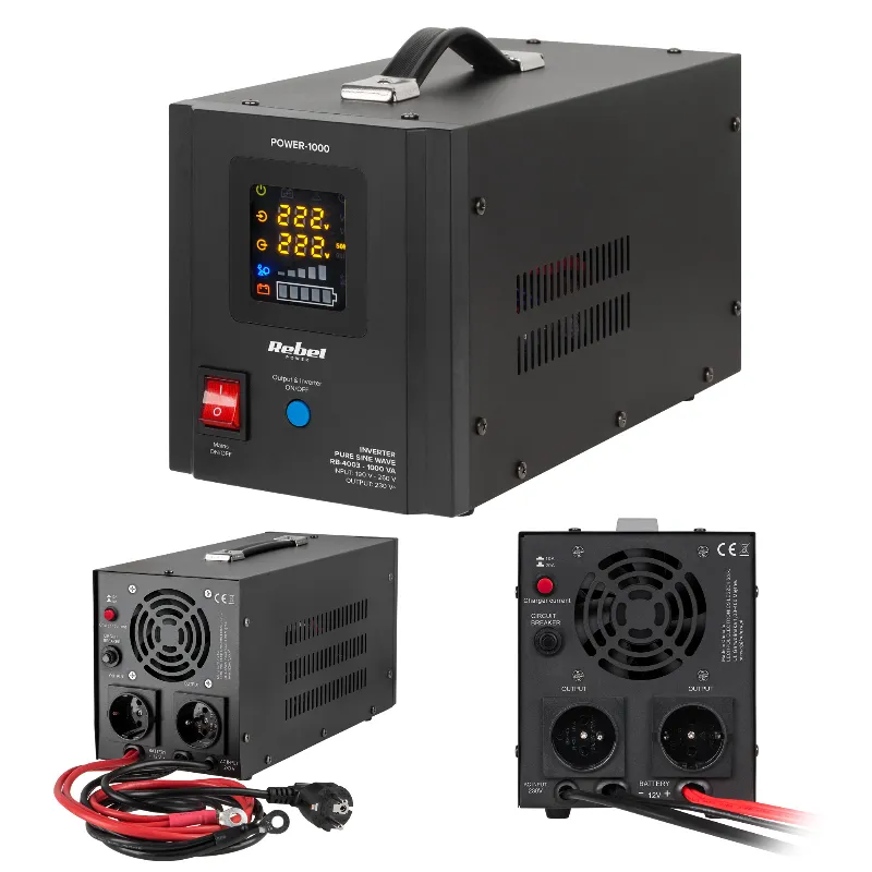UPS centrale termice Rebel POWER-1000, 1000 VA / 700 W, 12 V DC