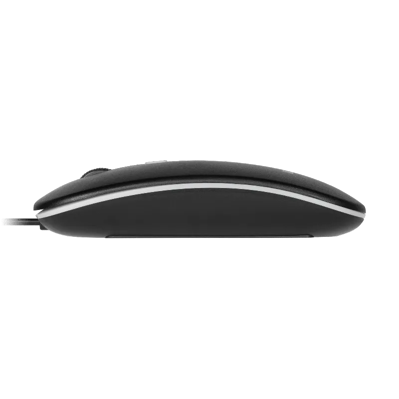 Mouse cu fir Rebel WDM210, negru