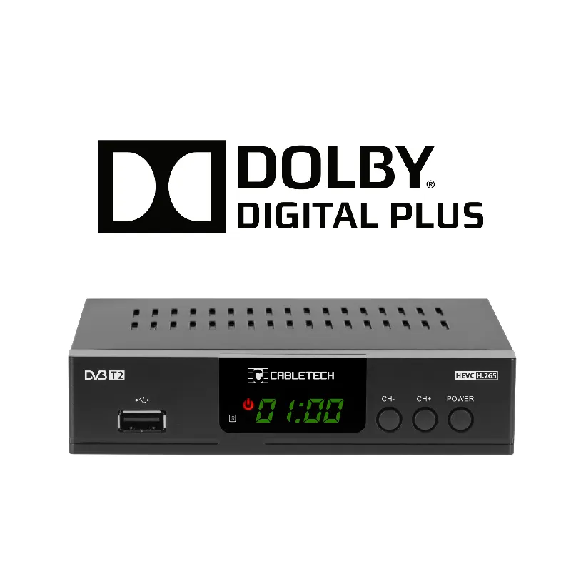Tuner DVB-T2 H.265 Hevc LAN Cabletech