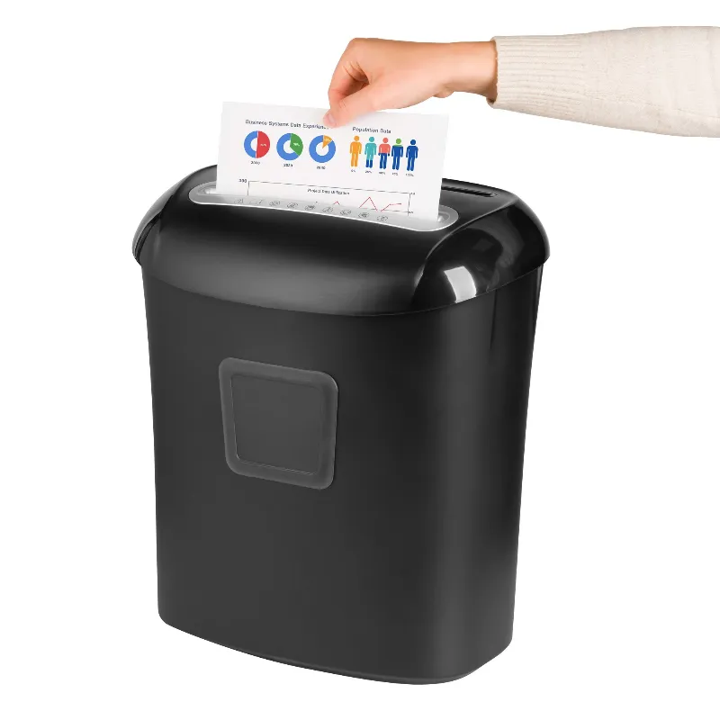 Distrugator de documente Rebel, microscinki, cos 21 l
