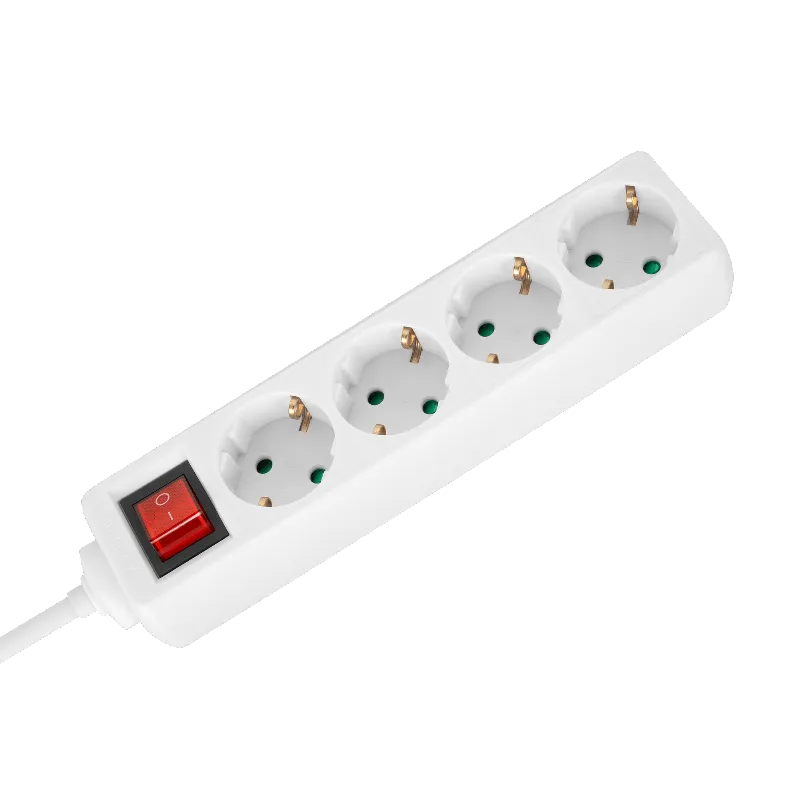 Prelungitor 4 Prize cu Intrerupator 3X1.5MM 5.0M Rebel