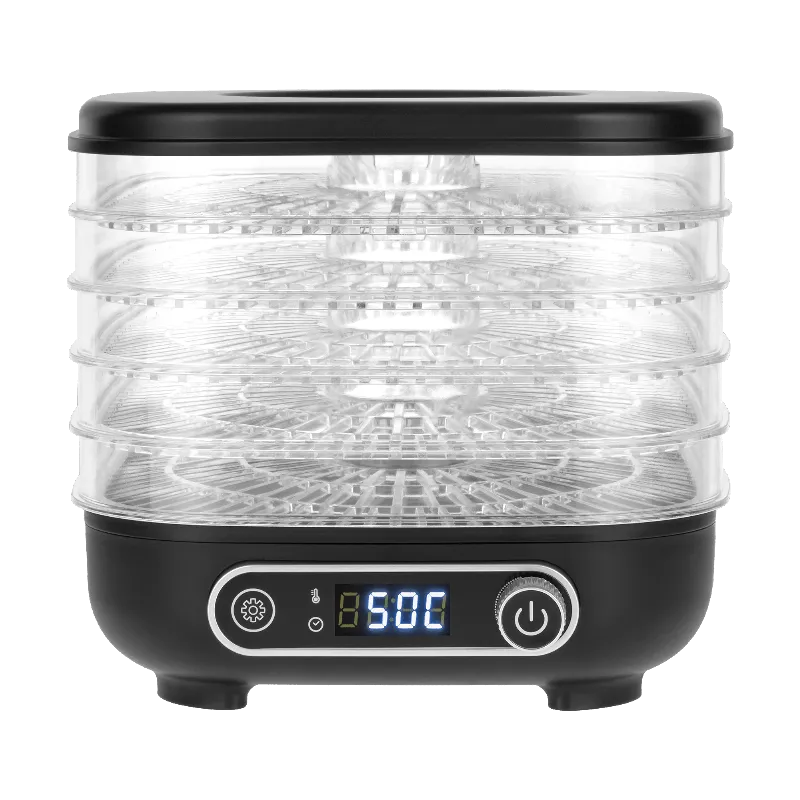 Deshidrator alimente Teesa TSA3033 cu 5 tavi, 300 W, afisaj LCD