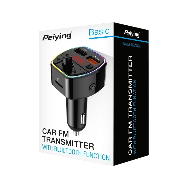 Transmiter FM auto cu Bluetooth 5.0 si 2 porturi USB