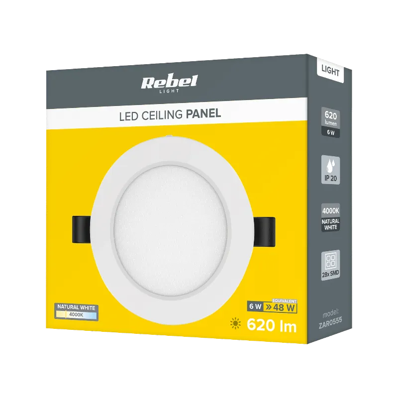 Plafoniera LED Rebel 6 W, 4000 K, 230 V