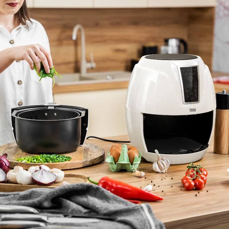 Friteuza fara ulei Teesa Digital Air Fryer 3,2 l alb