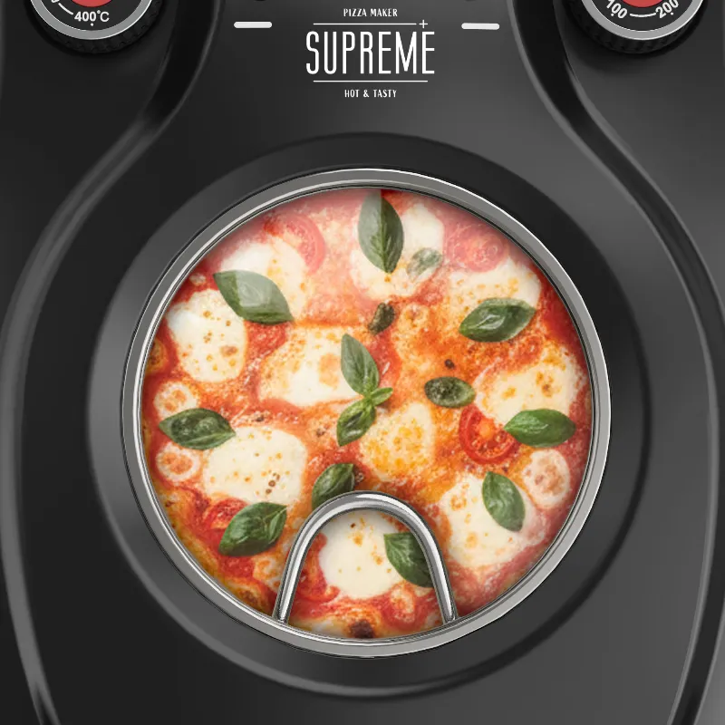 Cuptor electric pentru pizza Teesa Supreme+ TSA3231, 1300 W, piatra de 31 cm
