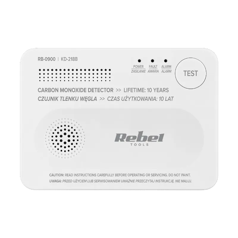 Detector Senzor Monoxid de Carbon Rebel