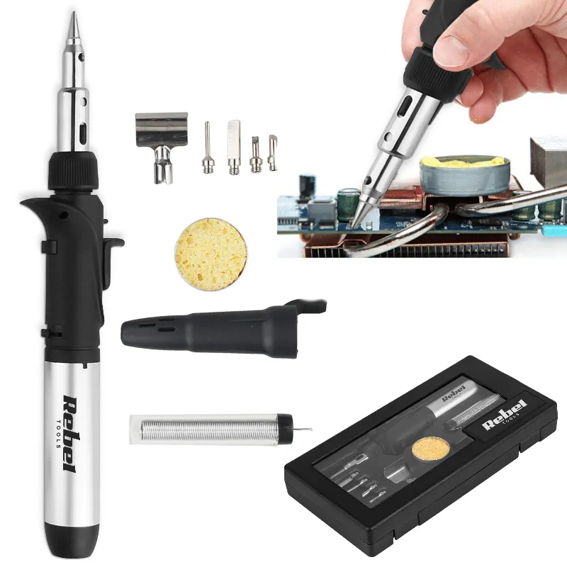 Set ciocan de lipit pe gaz Rebel FK-062