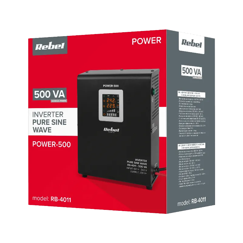 UPS Rebel POWER-500 500VA 300W 12V sinusoida pura