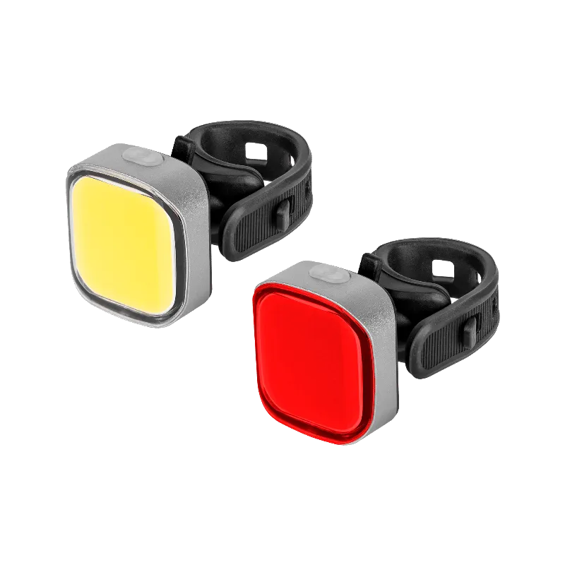 Set Iluminat Bicicleta Fata Spate USB