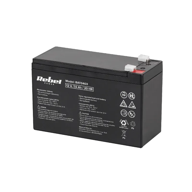 Acumulator Stationar Sla 12V 7.5AH Rebel