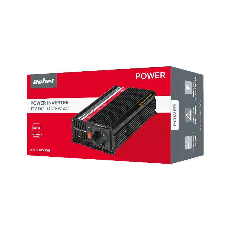 Invertor 12V/230V 1000W REBEL