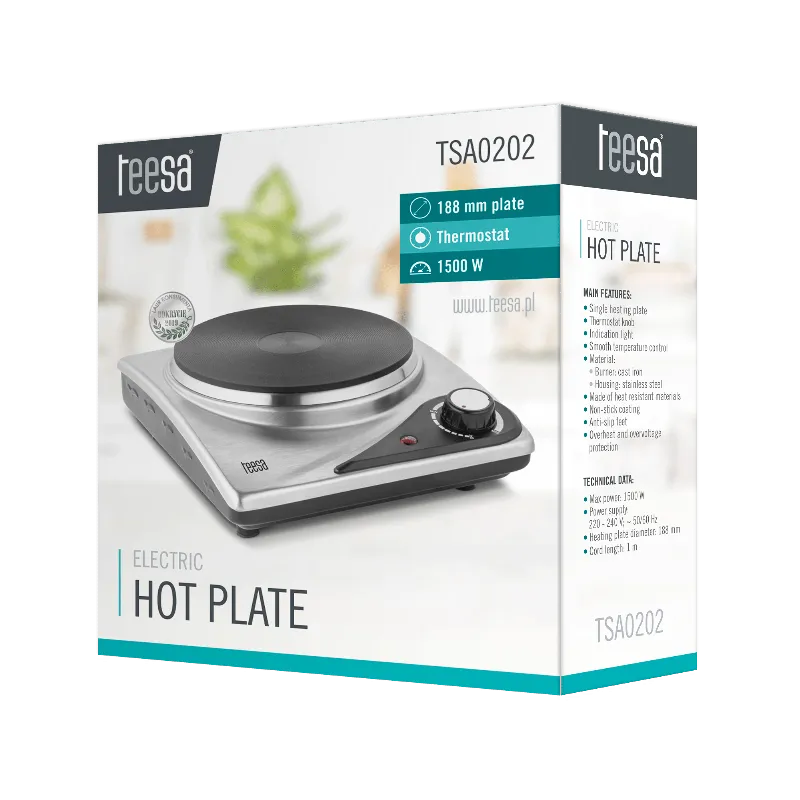 Plita Electrica 1500W Teesa