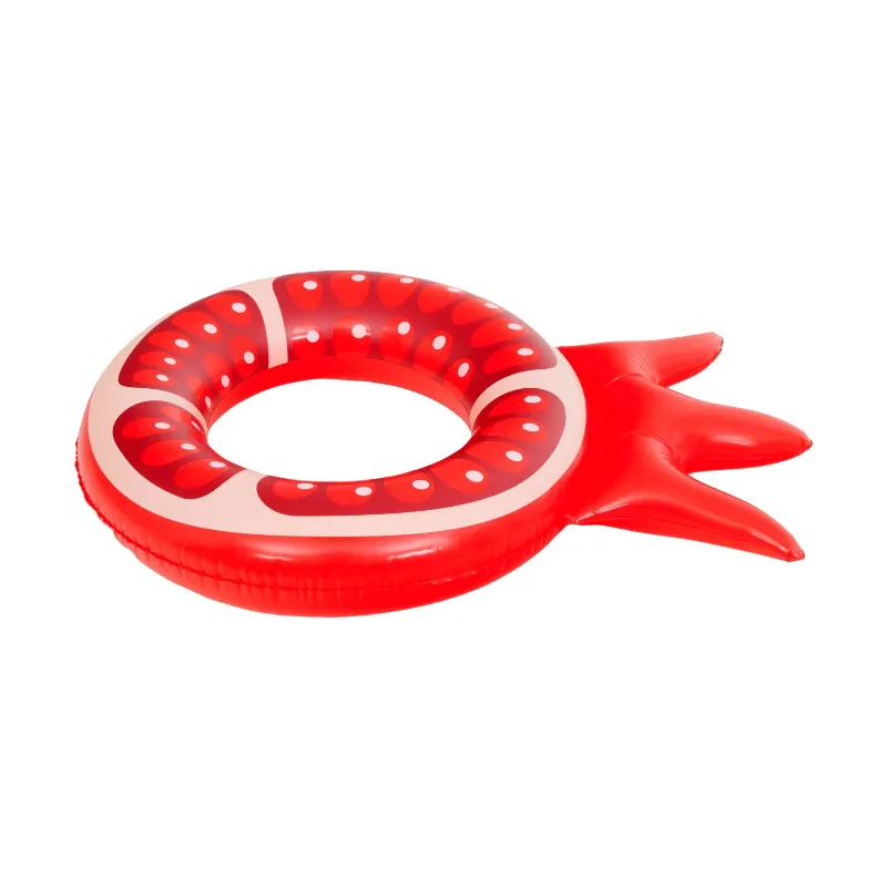 Colac gonflabil pentru piscina SunClub in forma de rodie, rosu, 72 cm