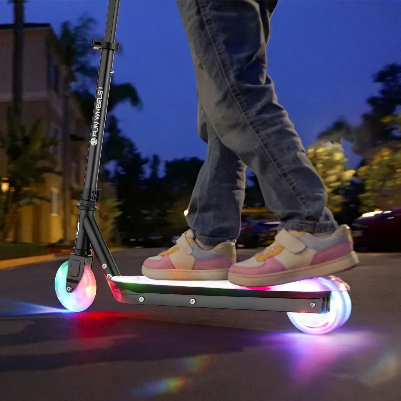 Trotineta electrica pentru copii Rebel Fun Wheels Light, albastru