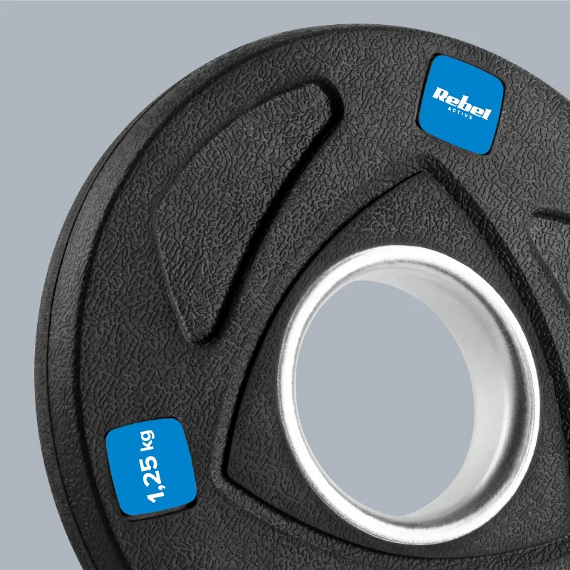 Disc Greutate Fonta Cauciucata Set 4 X 1.25 KG Rebel AC