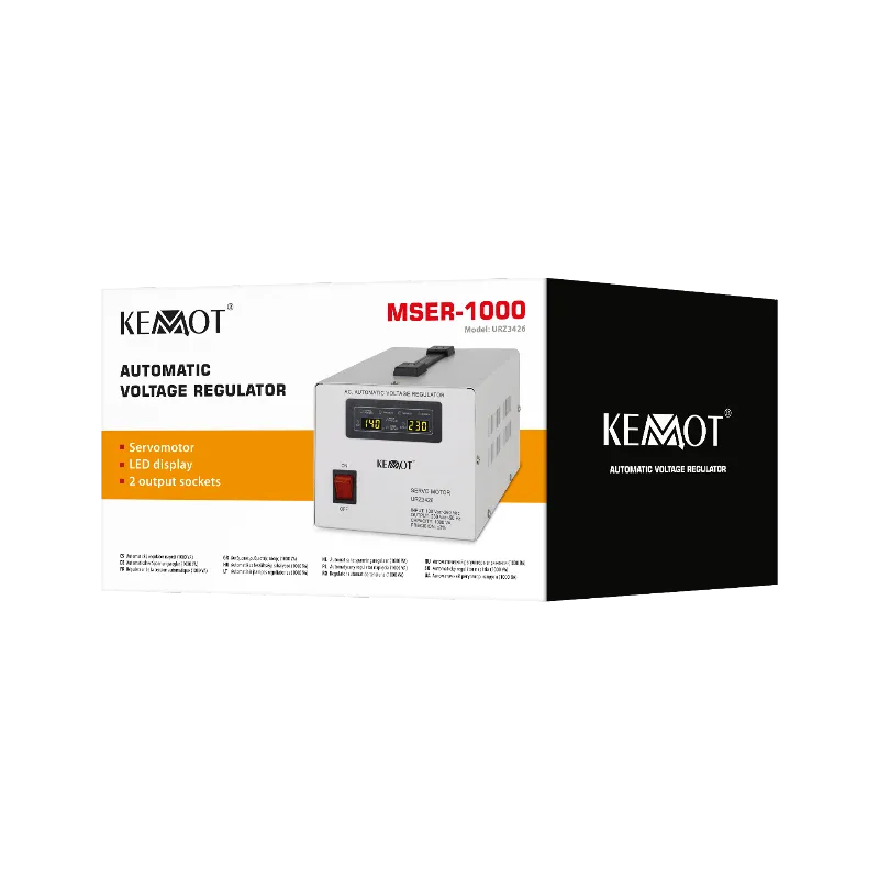 Stabilizator automat de tensiune cu servomotor KEMOT MSER-1000, 1000 VA