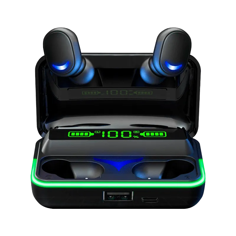 Casti Bluetooth 5.0 Rebel SN-E10 cu etui de incarcare