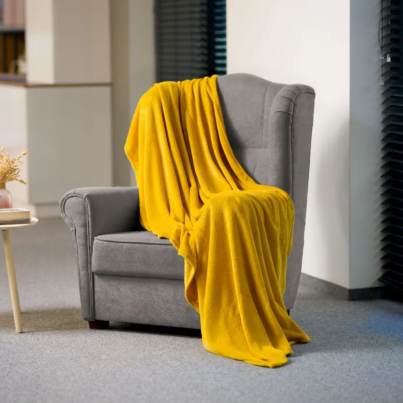 Patura Fleece Polar 150X200CM Galbena Teesa