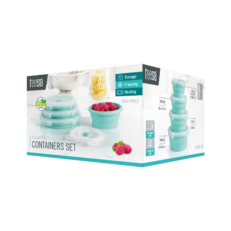 Set 4 Caserole Silicon Rotunde Teesa