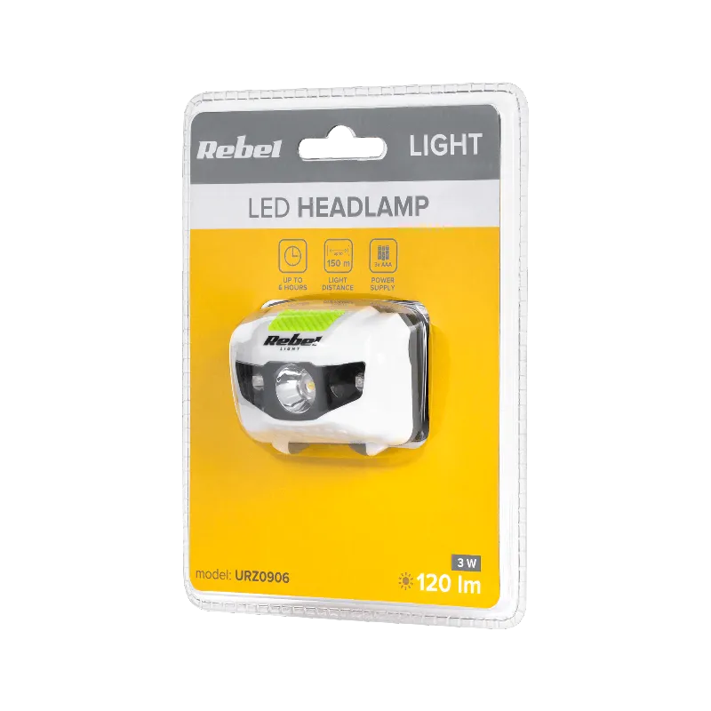 Lanterna frontala LED 3 W 120 lm Rebel