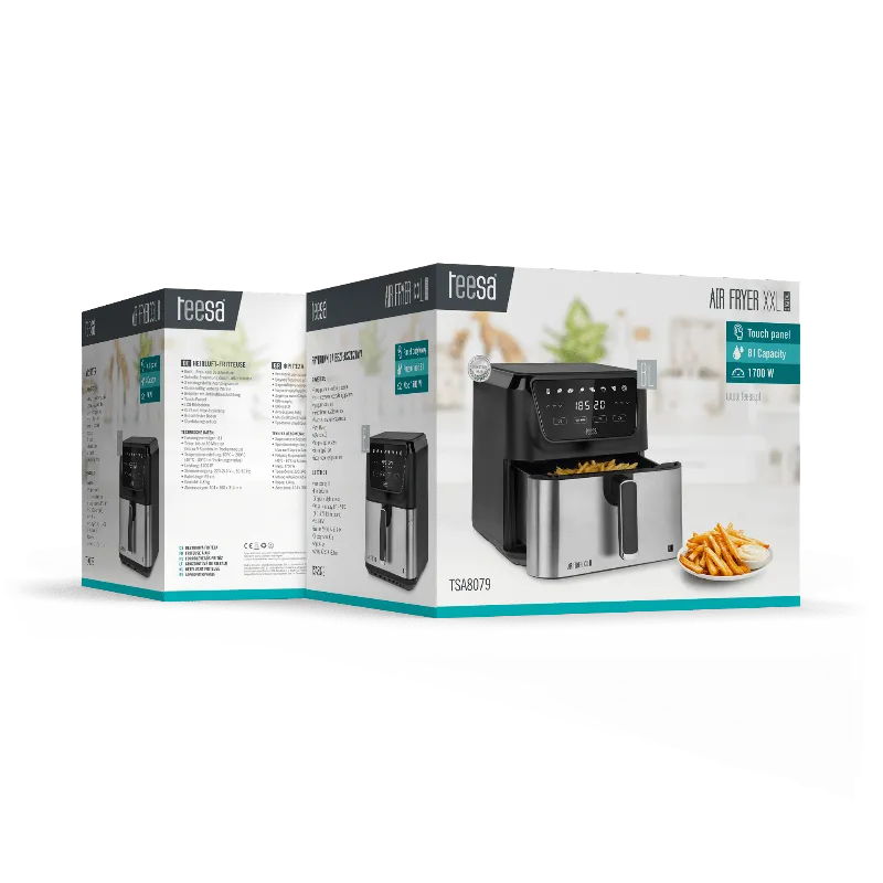 Friteuza Airfryer 8L 1700W Digital Air Fryer XXL Teesa