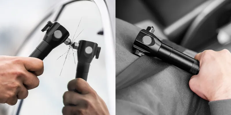 Lanterna multifunctionala cu acumulator Rebel URZ0941-1, LED si COB, cu zoom
