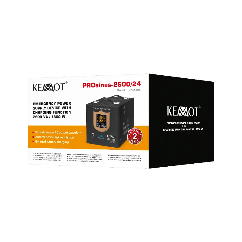 Ups Centrale Sinus Pur 2600VA/1800W 24V Kemot