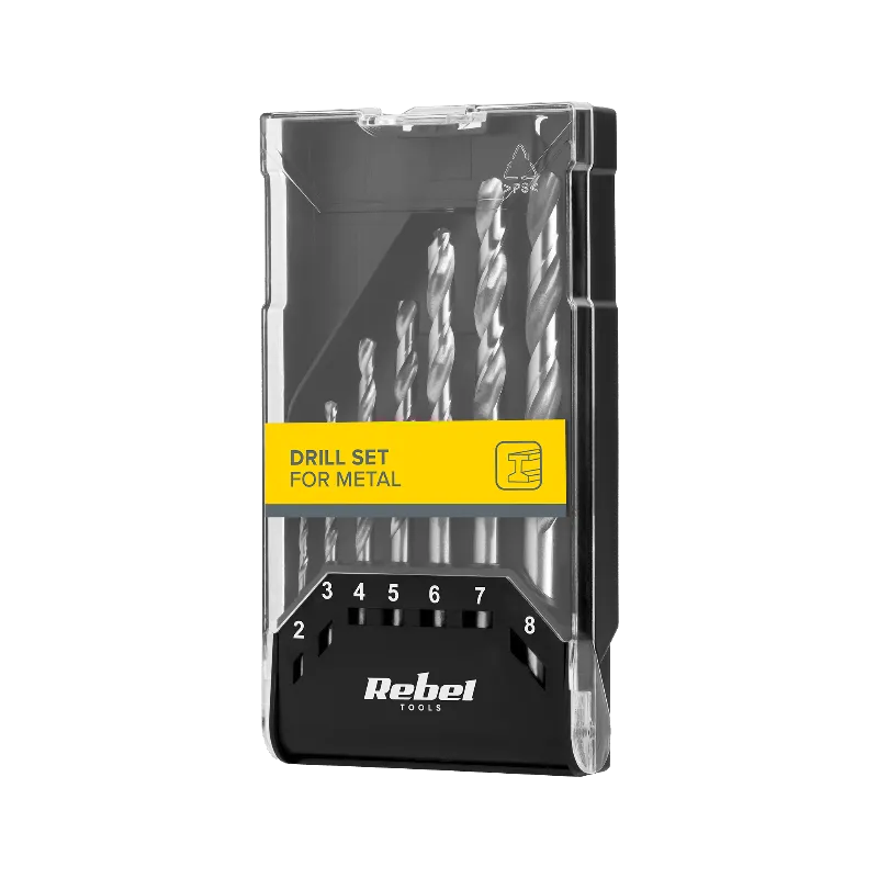Set 7 burghie pentru metal 2-8 mm Rebel