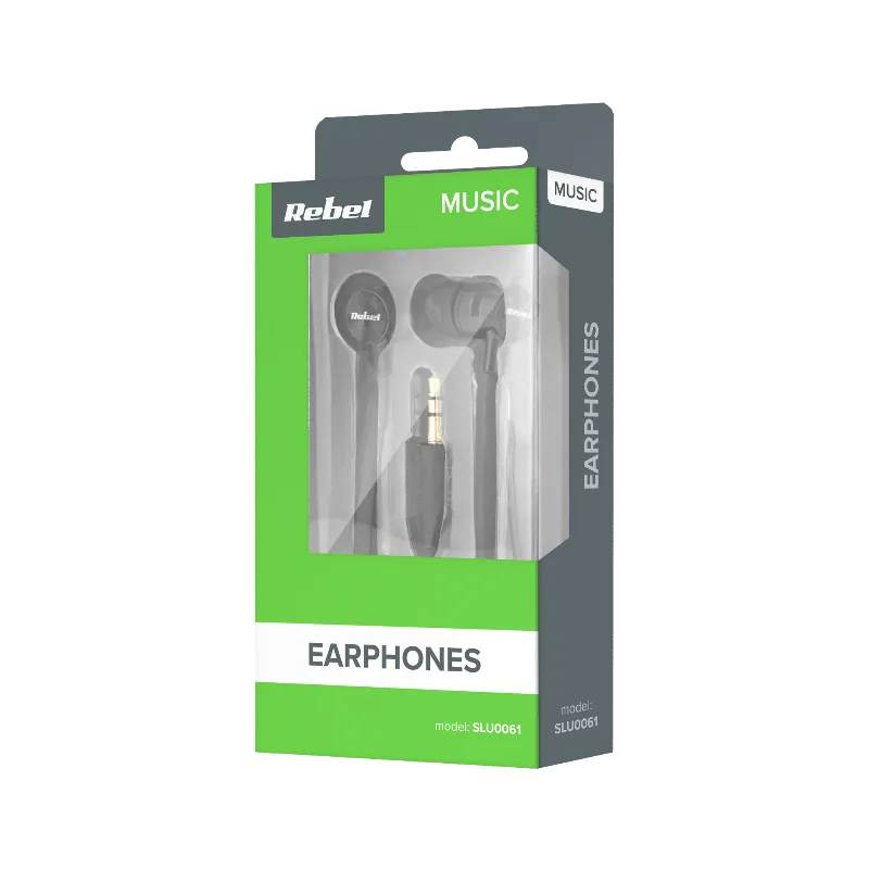 Casti in-ear cu mufa jack 3,5 mm Rebel Super Bass